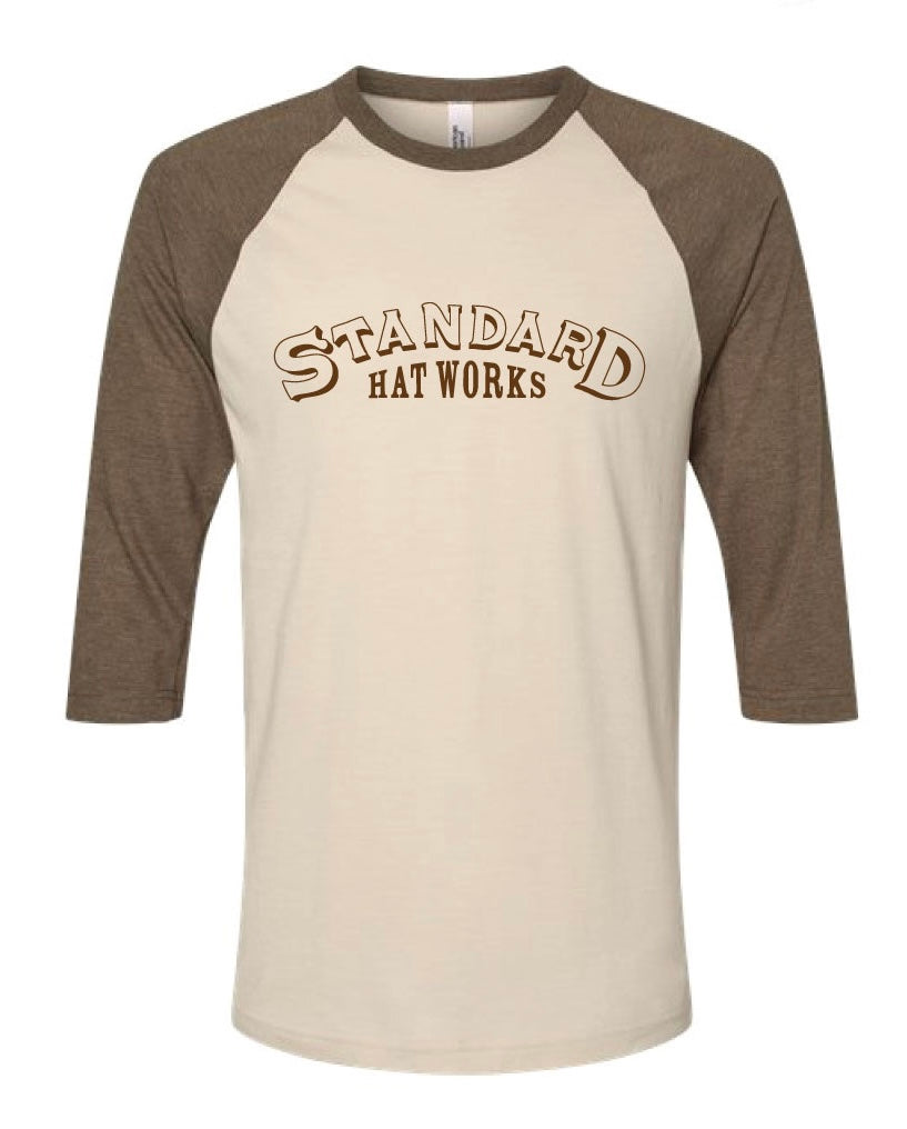 BROWN LOGO 3/4 SLEEVE
