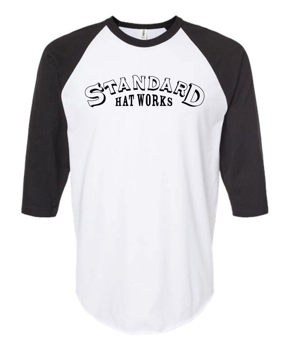 BLACK LOGO 3/4 SLEEVE